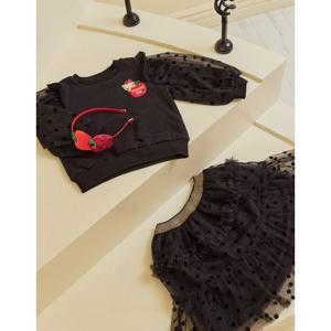 [프렌치캣(백)]BK 도트샤 MTM-샤스커트셋트(Q45DBT230BS030)