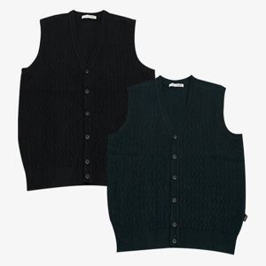 [크로커다일남성]앞판 바스켓 조직감 오픈 베스트 CDAAKV3301_JJ