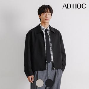 [애드호크]애드호크 남성 베이직 심플 칼라 블루종 점퍼 HAAUJ16