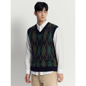 [빈폴멘] 아가일 베스트  네이비 (BC5X51C54R)