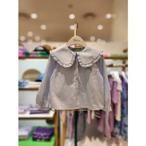 프렌치캣5 주니어 연블루리본자수스판블라우스 (T44KAB010)