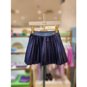 프렌치캣5 주니어 블루레쟈주름스커트 (T44KAS050)