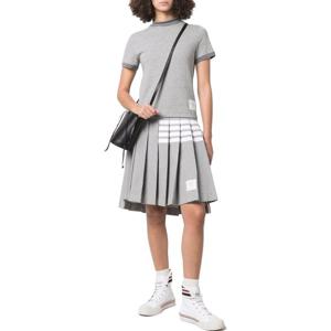 22FW 톰브라운 여성 사선바 미디엄 플리츠 스커트 FJK070A J0008 055