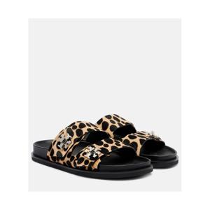 토리버치 T Lock 프린트 카프 헤어 슬라이드 P01057984