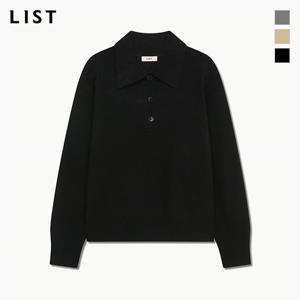 [리스트] 울 카라 반버튼 니트_TSKPOP82350