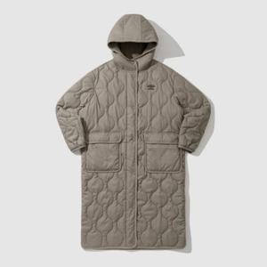 엄브로패딩 CQK UP422CPJN9-GBR 우먼스 퀼팅 후디 롱 자켓 GOJI BERRY