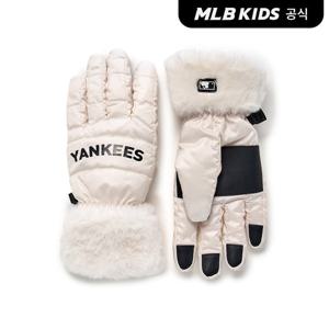 [MLB키즈 공식]25FW 아웃도어 패딩 오지 장갑 NY (D.Cream)7AGLB0356-50CRD