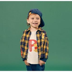 [디즈니베이비]곰돌이푸체크셔츠(NAVY)_79S521102