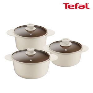테팔 인덕션 주물 아이콘 냄비 3종(양수18+20+곰솥24)