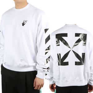 아도니스 21FW 오프화이트 카라바조 프린트 맨투맨 OMBA054F 21FLE011 0110