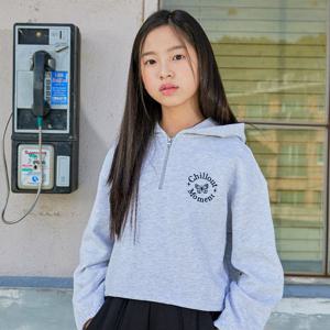 [더데이걸]기모쭈리 반집업 후드 티셔츠TGMH23T01