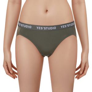 [예스][볼드밴드]딥카키 폴리스판 여성 햄팬티 YSWPA945