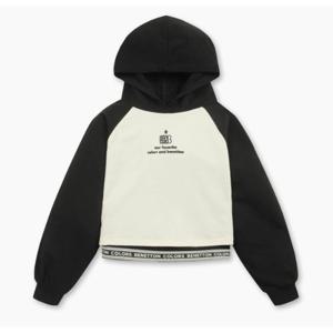 [베네통키즈]25FW-라글란 후드 레이어드 티셔츠/QAMT06541