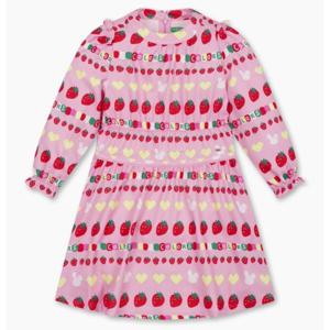 [베네통키즈]25FW-토끼 구슬 우븐 원피스/QAOP15561