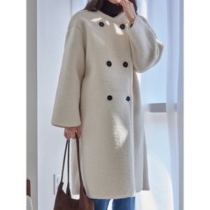 [모리스커밍홈]뽀글이 더블 롱 코트_M2511CT007D