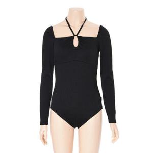 [레노마수영복]여성 비치 긴팔 원피스 인컵 LS2D904_BK