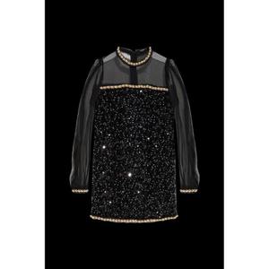 25SS Balmain 쇼트 sequin 드레스 EF0R9297PC86EEL