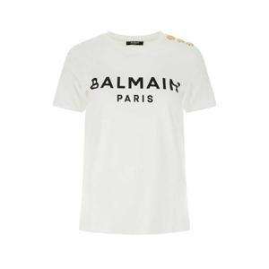23SS Balmain T 셔츠 with 로고 AF1EF005BB02GAB