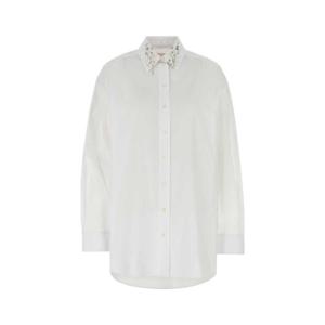 25SS Givenchy 화이트 poplin 오버사이즈 셔츠 BW61D2G1ZU100