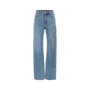 25FW 알렉산더왕 EZ MID RISE JEAN WITH MESH 로고 컷 아웃 4DC3254836486