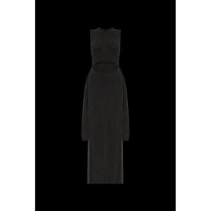 25SS Balmain Ribbed 드레스 with Slit EF1RO125JJ760PA