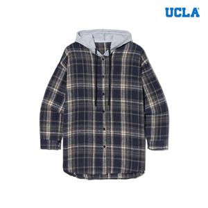 [UCLA]여성 레이어드 체크 후드 셔츠(UBALS50)