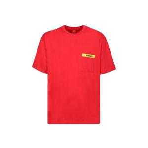 23FW FERRARI Sporty 코튼 저지 T 셔츠 with iconic Ferrari lettering 4782598