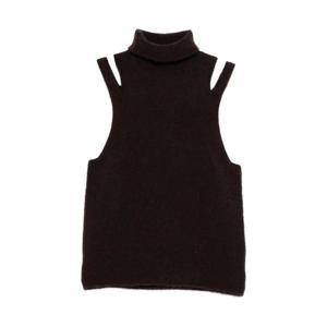 25FW 로베르토콜리나 캐시미어 앤 실크 터틀넥 SLEEVELESS 탑 F01014F0108