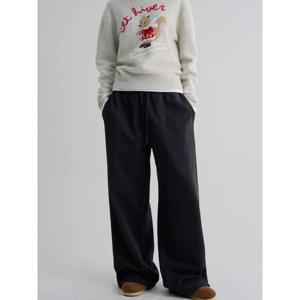 (355Y21LC2R) [에잇세컨즈] 솔리드 와이드 스트링 스웨트 팬츠  네이비