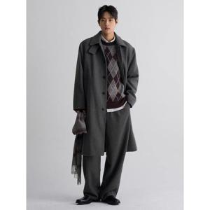 (455Y30LY43) [에잇세컨즈] 울 블랜디드 발마칸 코트  그레이