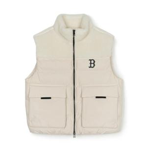 MLB 우븐 믹스 후리스 조끼 A5 3AFDB0246 43CRD 50CGS