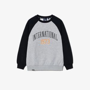 휠라키즈긴팔티 TQJ FK2POG4202X-BLK 기모 라글란 맨투맨