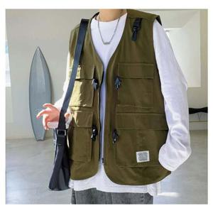 남성테크웨어조끼 3컬러 1P 남자 스트릿 멀티포켓