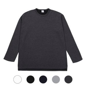 [모로엠] 엠보싱 오버핏 라운드넥 긴팔티 HIT-TSA-Q013