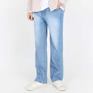 남자바지 남성 빅사이즈 캐주얼 일자 기본 와이드 중청 청바지