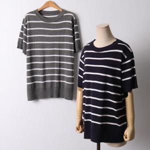 빅사이즈 506 라운드넥단가라반팔티 DEBI816