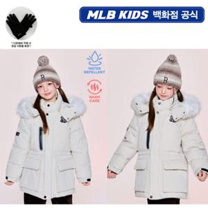 [MLB키즈PG] 아웃도어 사파리 미드 아동 구스다운 7ADJB2556-50CRD