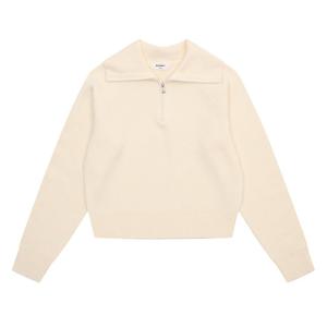 [에꼴리에]하찌 반집업 카라 니트티23D5086