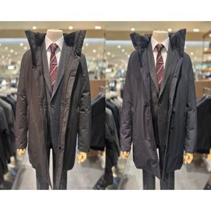 [25FW] 남성 경량 스탠카라 하이넥 구스다운 코트 2컬러 ADF4FP1904