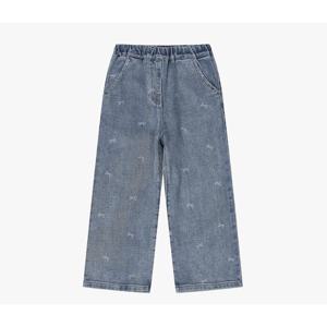 로엠걸즈 약기모 리본 와이드 데님청바지 RGTJ25T10