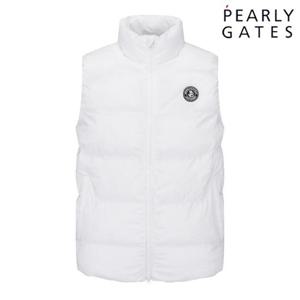 파리게이츠 (511C4JSJ03) 남성 잭바니 레터링 패턴 솔리드 집업 패딩 베스트