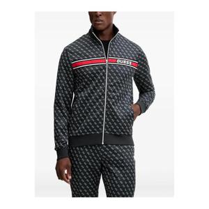 25 FW 게스 모노그램 패턴 집업 스웨트셔츠 Z2BQ06K7122 TP445050505