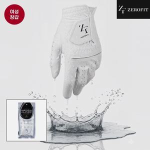 제로핏 올웨더 NEW 인스파이럴 합피 스웨이드 골프장갑[여성용][화이트][왼손착용]