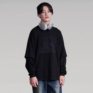 [에꼴리에] 남자 겨울신상 빈티지프린팅레이어드티(25D5431)