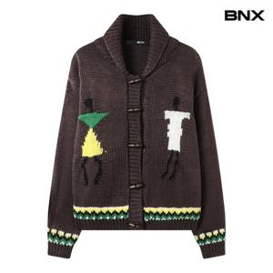 [BNX]유니크 무드 숄 카라 토글 단추 니트 가디건 (BX4CD042L0)