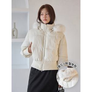 [모리스커밍홈]탈부착 후드퍼 숏패딩(MD추천)_M2512PD008D