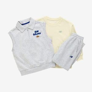 뉴발란스키즈트레이닝세트 RQJ NK9YE3603U-AA Sneakers_반집업 3PCS 조끼 셋업