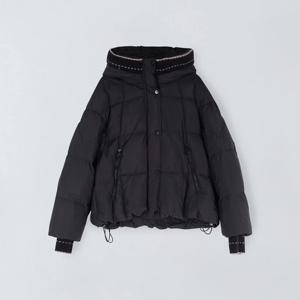 [앤클라인(여성의류)]니트 배색 구스다운 9H4DH0160