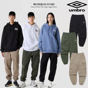 [엄브로]헤비 면트윌 카고 조거 팬츠 UQ423CPTN1 3종