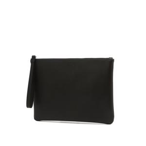 [헤지스]헤지스 블랙 로고장식 가죽 클러치백 WIBA4F940BK
